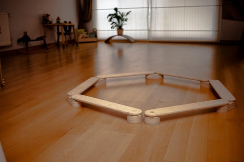 Wooden Balance Beam & Stepping Stones Set