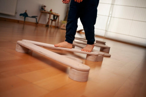 Wooden Balance Beam & Stepping Stones Set